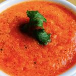 This Spicy Raw Vegan Tomato Soup is totally delicious - the perfect cozy winter meal or side. It's also keto, gluten-free, low-carb, low-fat, oil-free, dairy-free, paleo, and super low-calorie!