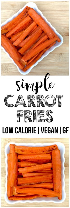 Carrot Fries (Oil-Free, Vegan, Gluten-Free, Low-Calorie)
