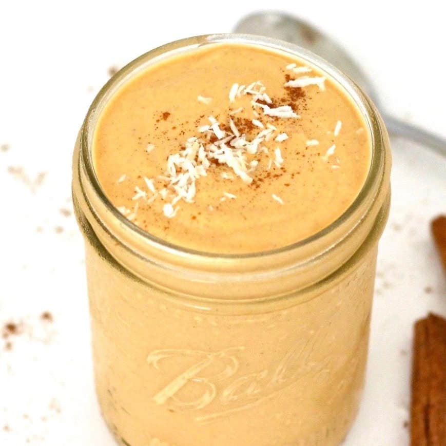 This Vegan Pumpkin Spice Pudding is totally delicious, but super healthy for you! It is rich and creamy and perfectly sweet. It's low-carb, keto, vegan, gluten-free, low-calorie, and contains no added sugar.