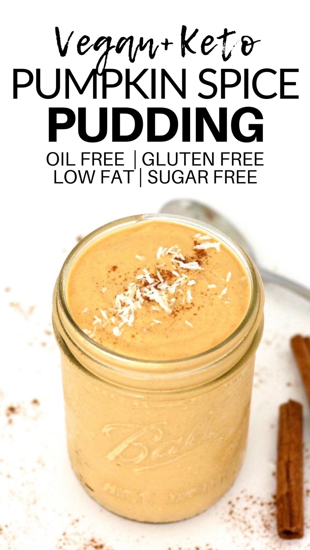 This Vegan Pumpkin Spice Pudding is totally delicious, but super healthy for you! It is rich and creamy and perfectly sweet. It's low-carb, keto, vegan, gluten-free, low-calorie, and contains no added sugar.