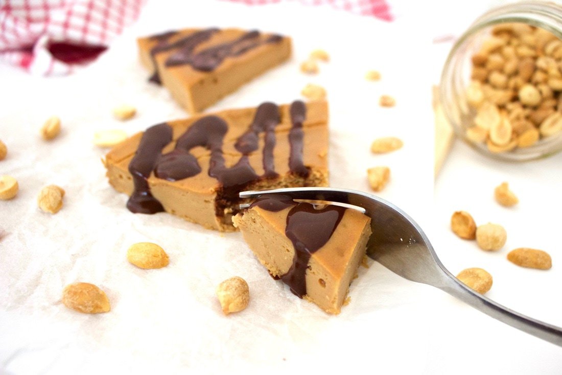 This Vegan Peanut Butter Pie is amazingly delicious! A perfectly rich and creamy texture with heavenly peanut butter flavor. It's also keto, gluten-free, oil-free, low-fat, dairy-free, low-carb, and sugar-free!