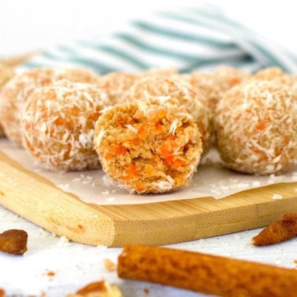 Healthy Carrot Cake Bites (Vegan + GlutenFree + Keto)